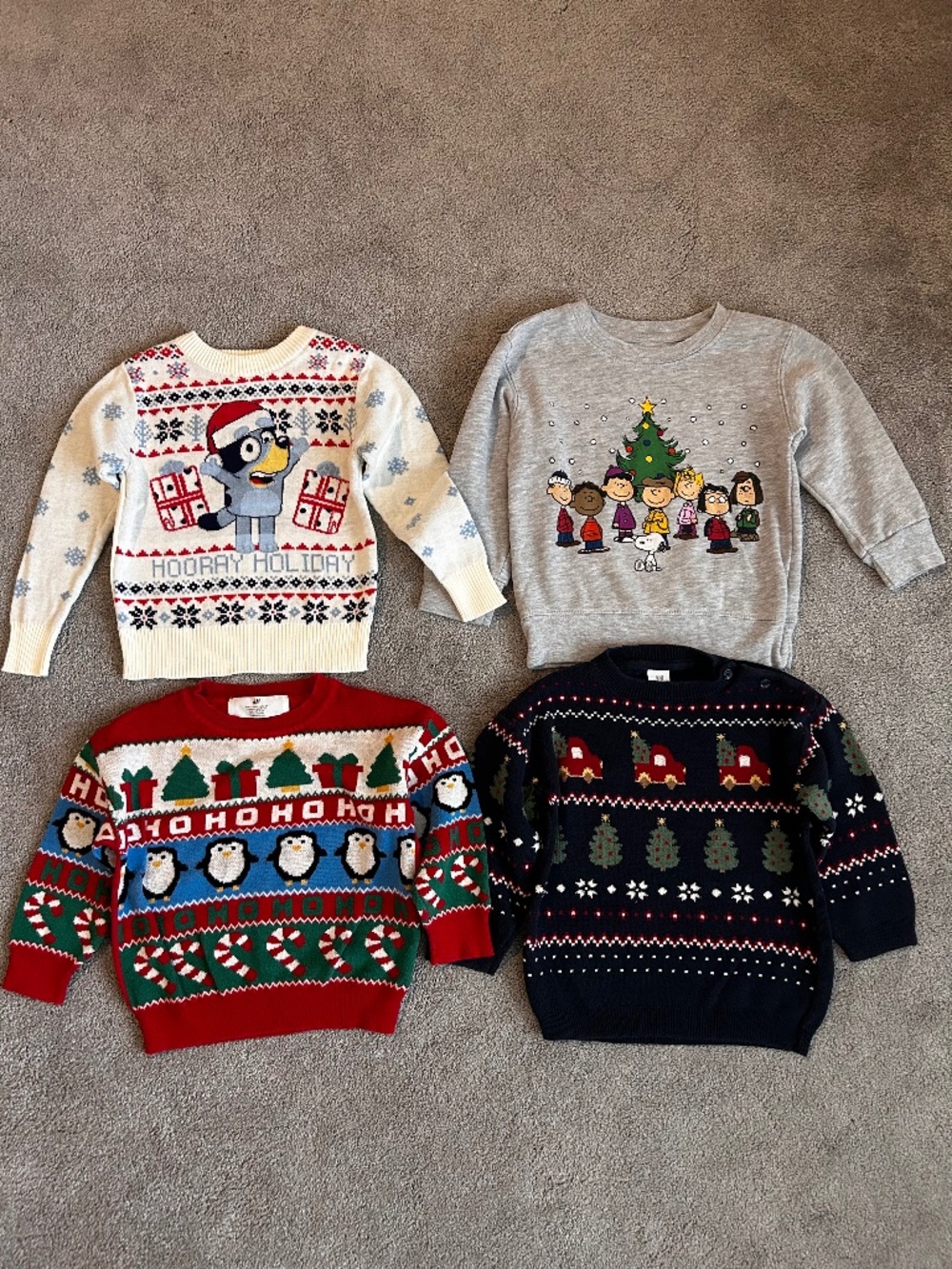 2T-3T holiday sweaters lot